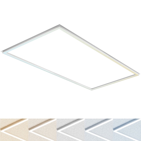 Luxrite 2x4 FT Edge-Lit LED Panel Light 5CCT 3000K-6500K 40/50/60W Up to 7800LM 0-10V Dimmable 100-277V ETL LR24166-1PK